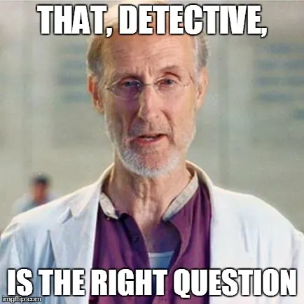 That, Detective, Is The Right Question